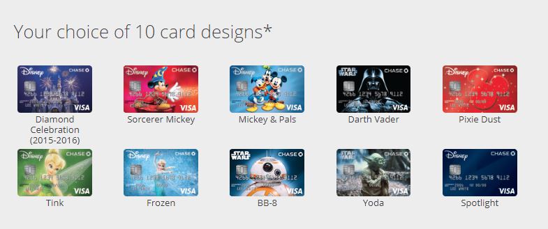 Disney Credit Card Designs